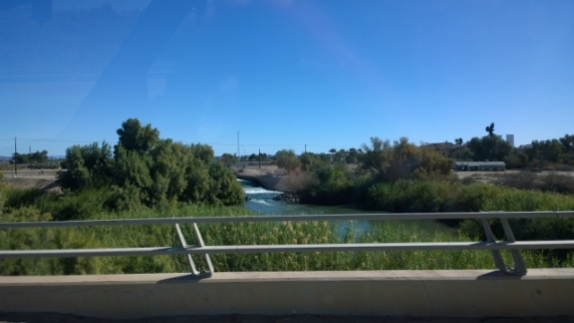 Colorado River as we cross to California