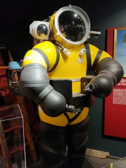 Newt Suit used to retrieve bell from Edmund Fitzgerald