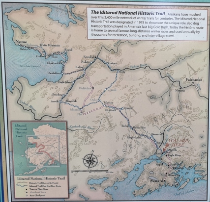 Iditarod Trail from Seward to Nome Alaska