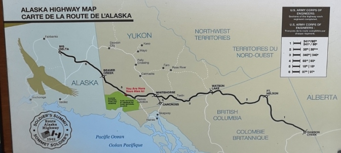 Sections of the Alaska Highway build